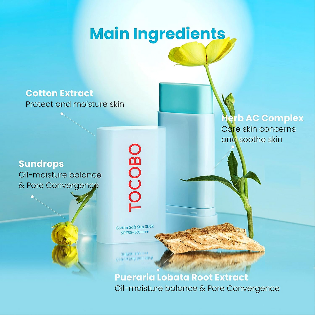 TOCOBO Stick Solaire Doux Coton SPF50+ PA++