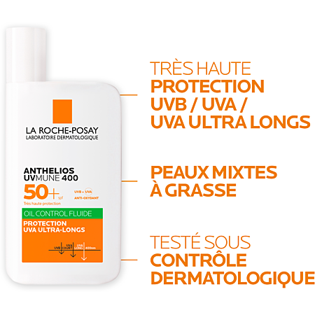 La Roche-Posay Anthelios Oil Control Fluid UVMUNE 400 avec Parfum SPF50+ 50ml