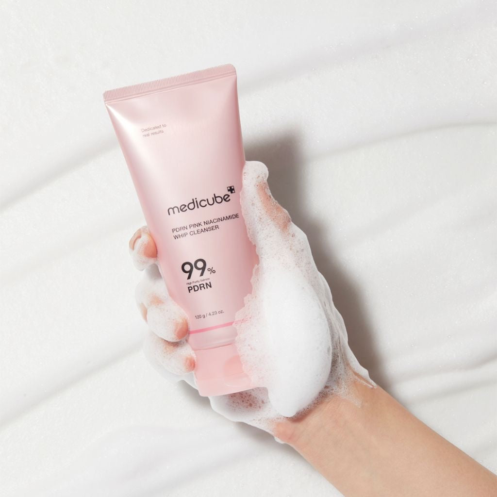 medicube pdrn pink niacinamide whip cleanser