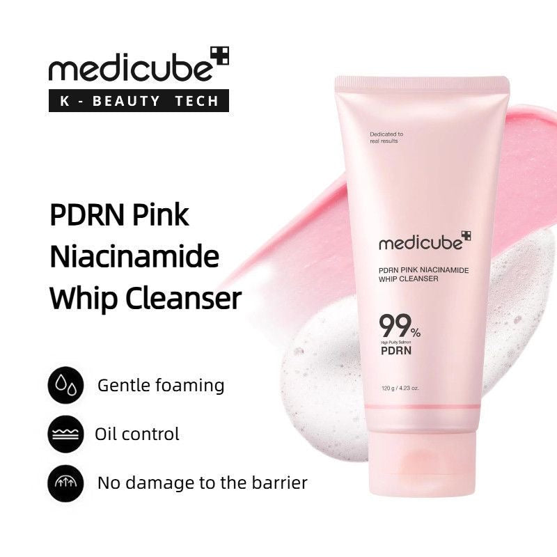 medicube pdrn pink niacinamide whip cleanser