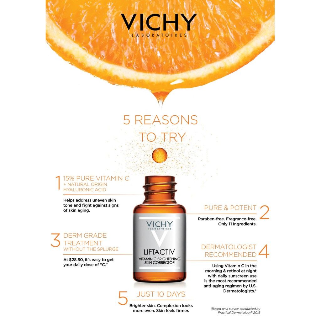 Vichy Liftactiv Sérum Vitamine C 16% Anti-Âge Éclat – 20 ml