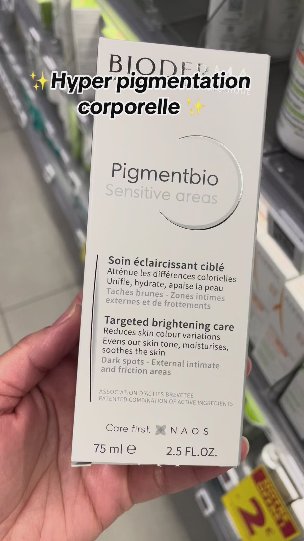 Bioderma Pigmentbio Sensitive Areas – Soin éclaircissant ciblé