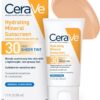 Cerave Crème Solaire Minérale Hydratante SPF 30 Visage Teinte Transparente 50ml